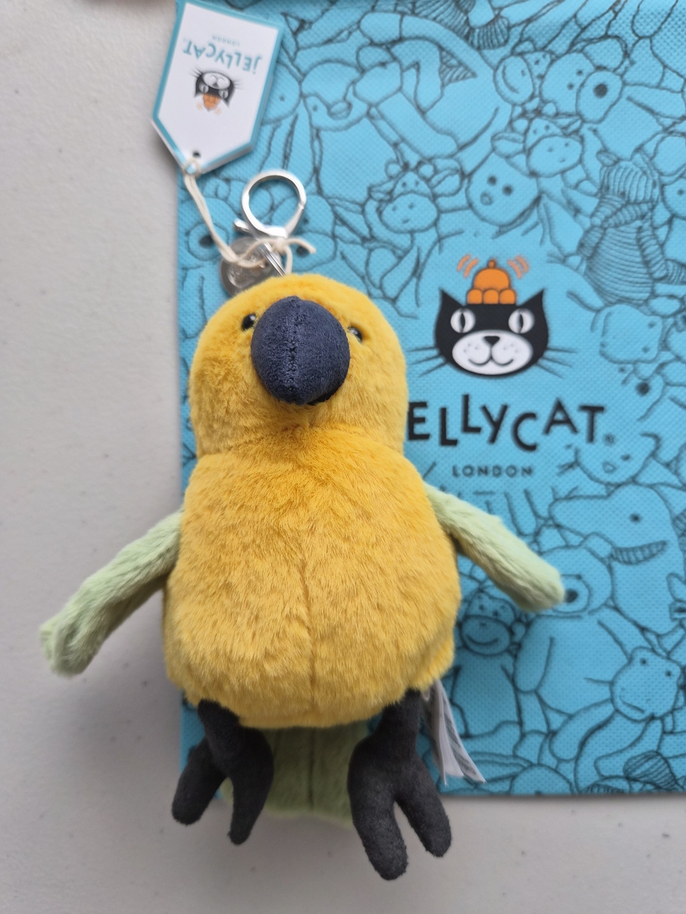 Jellycat Parrot Plush Bag Charm